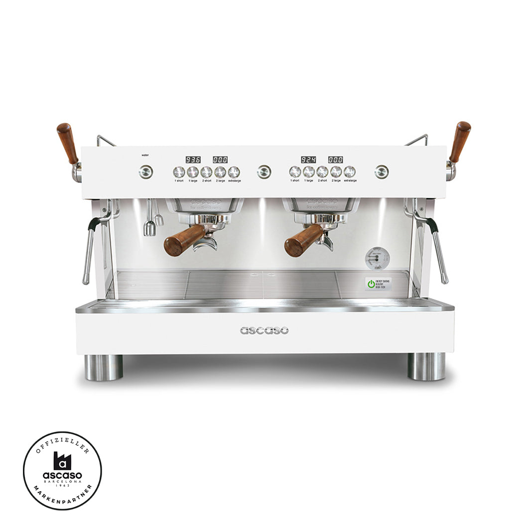 Ascaso Barista T Plus 2GR Weiss mit Holz