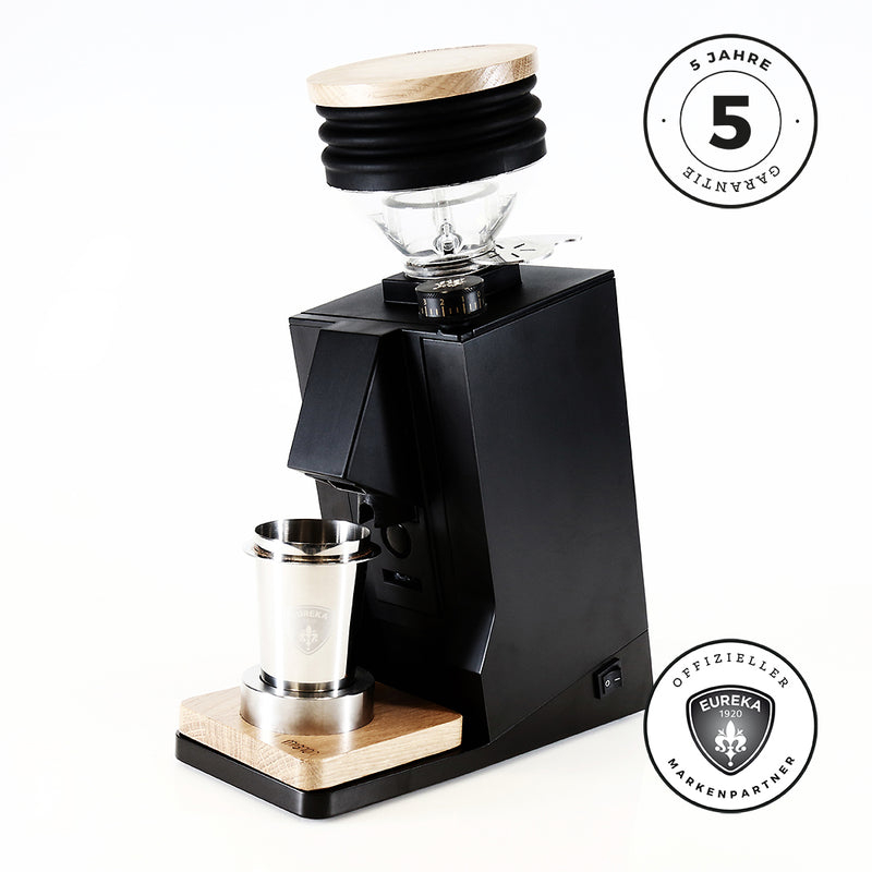 Eureka Mignon Single Dose Schwarz Matt / Eiche