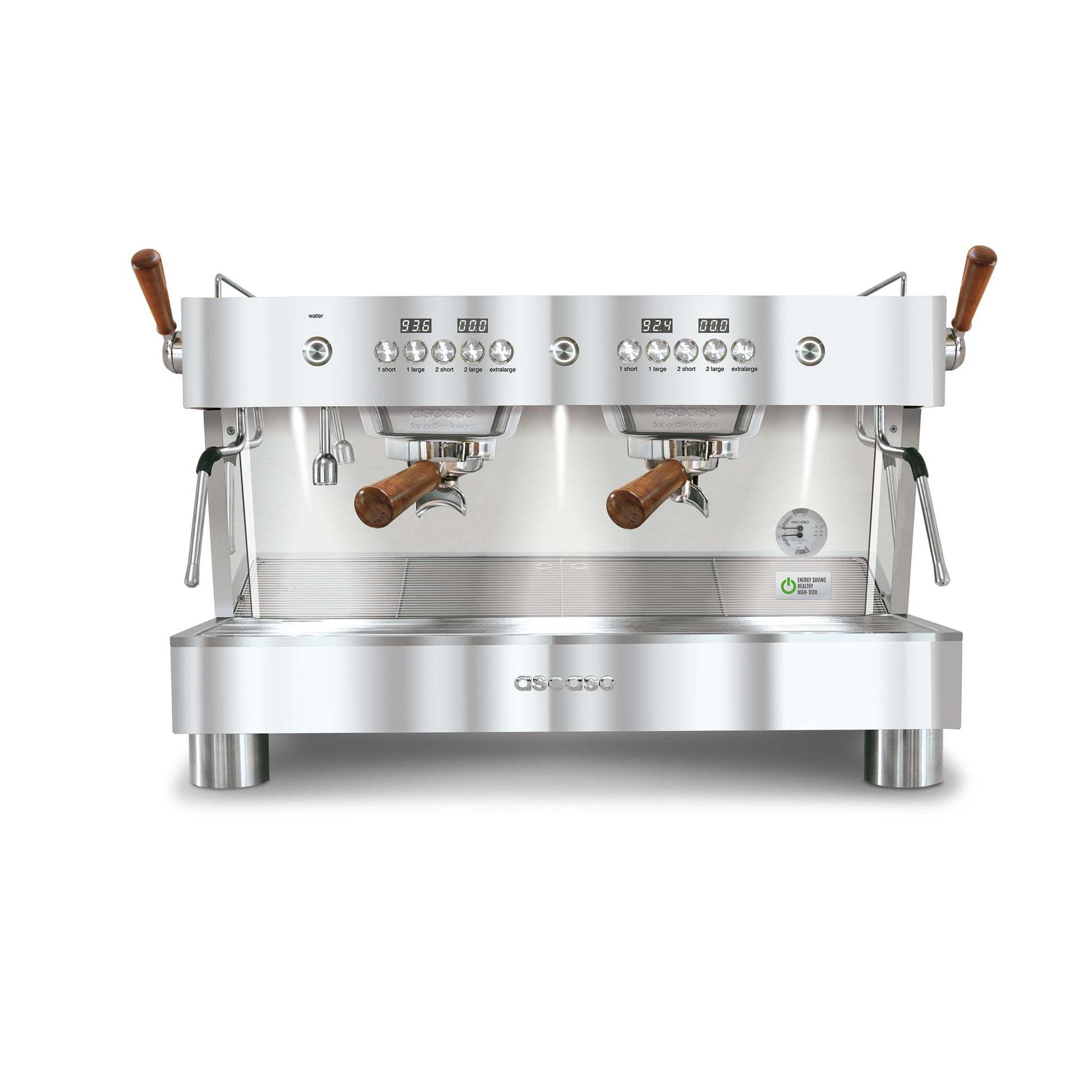 Ascaso Barista T Plus 2GR Chrom mit Holz