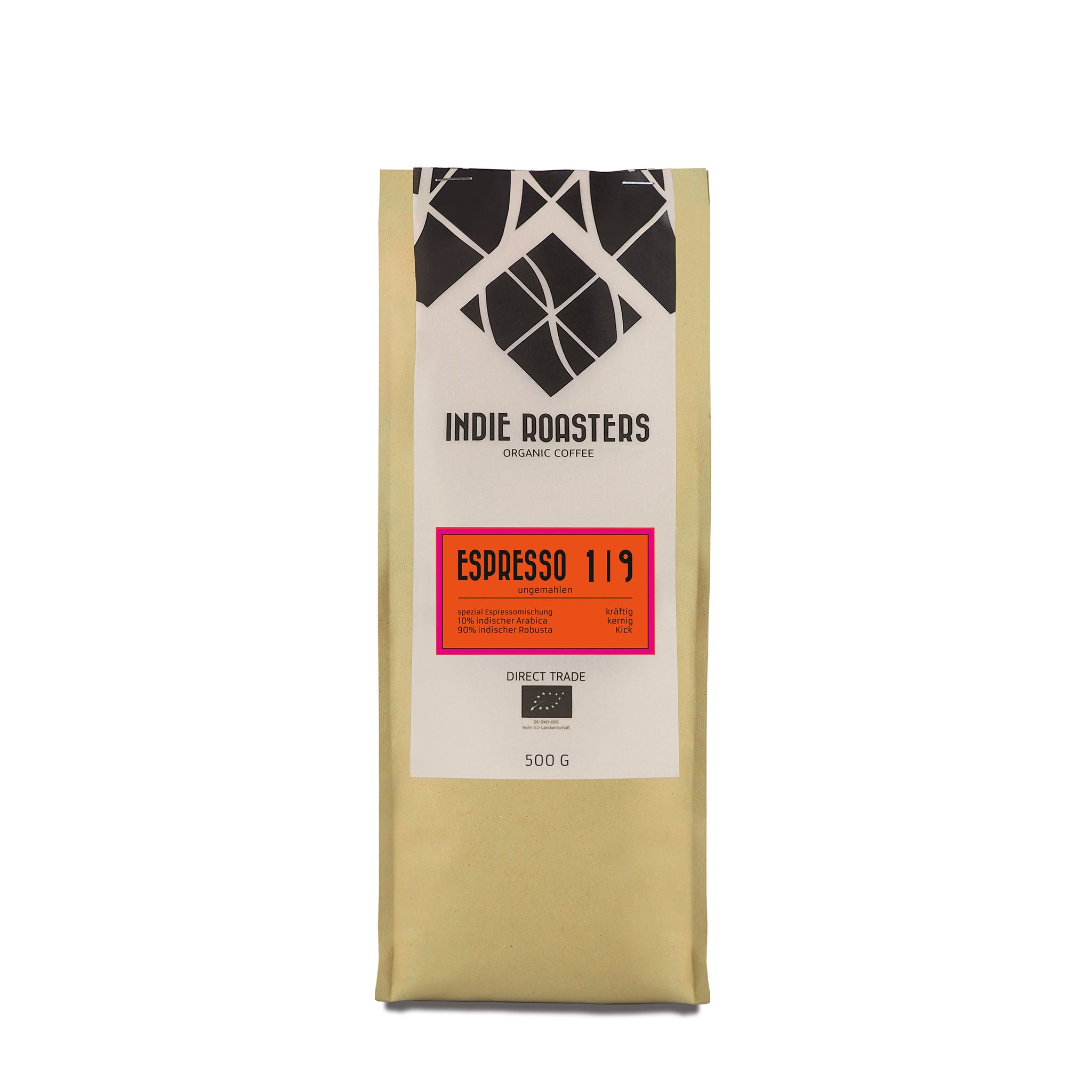 Indie Roasters 1/9 Bio Espresso 500g