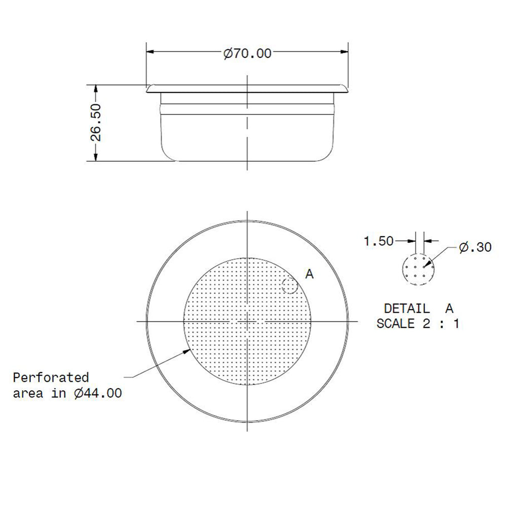 IMS Kaffeesieb 2T 14/20 gr B70 H26.5