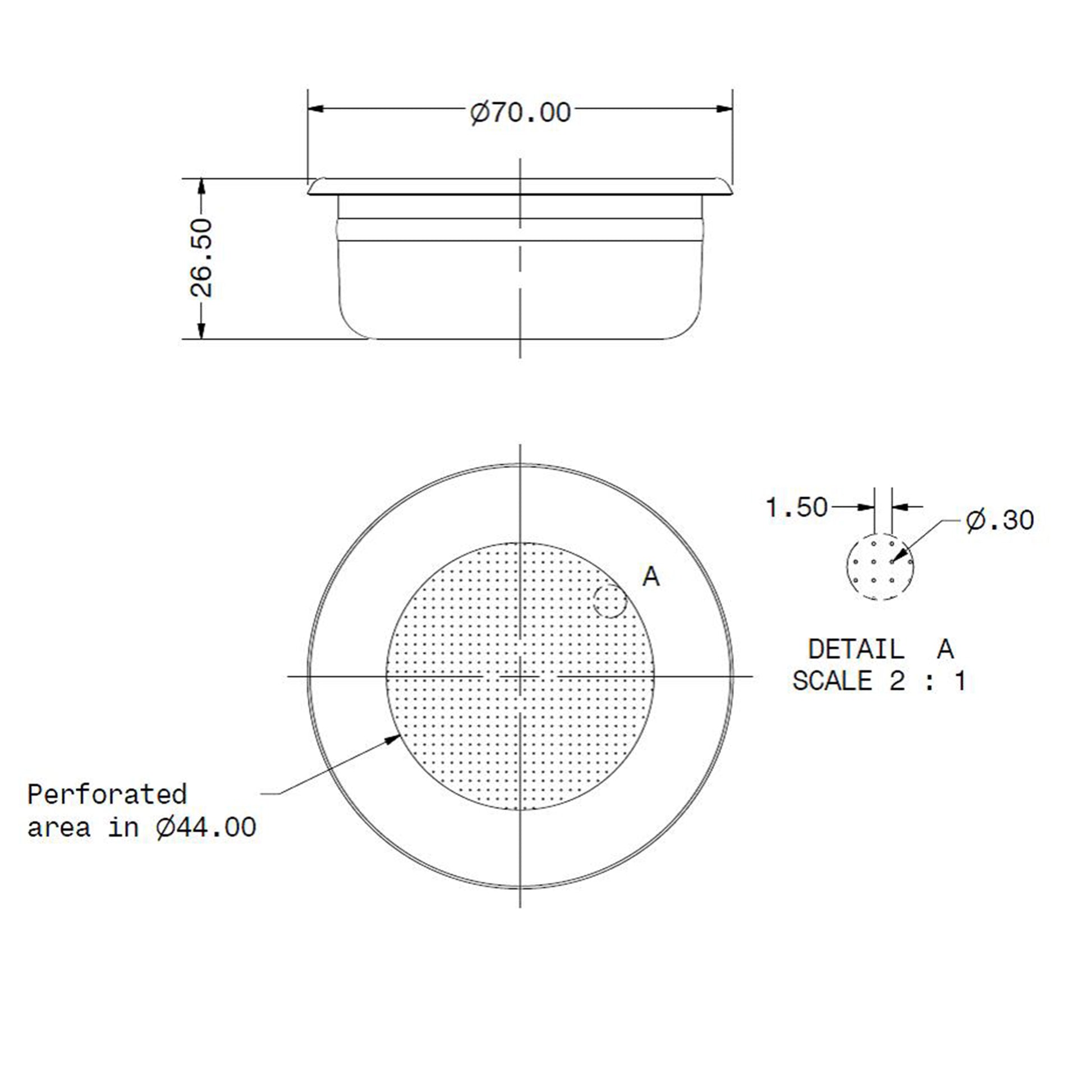 IMS Kaffeesieb 2T 14/20 gr B70 H26.5