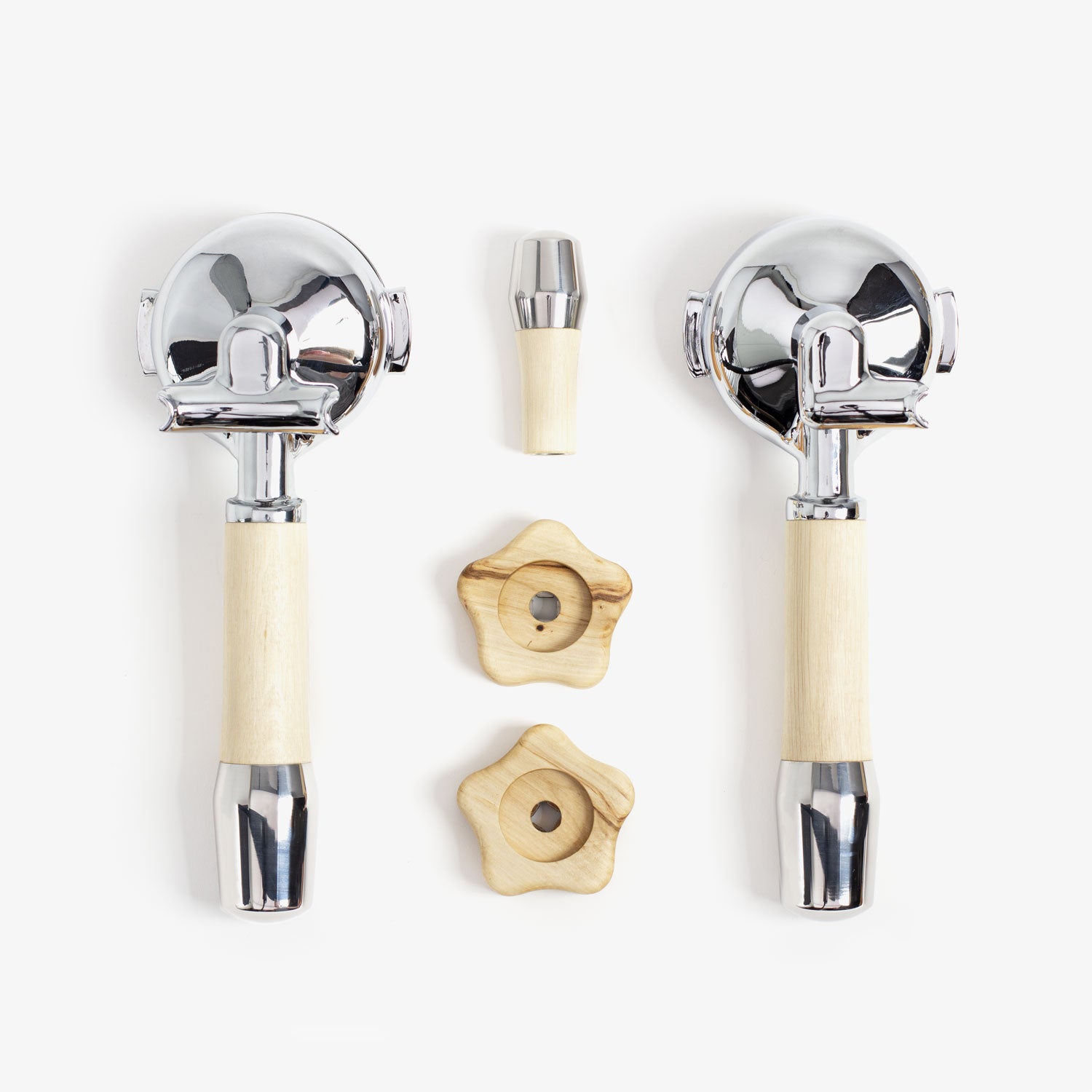 Wiedemann Griffset Holz ECM ohne Siebträgerköpfe - einmalig reduziert und nicht umtauschbar