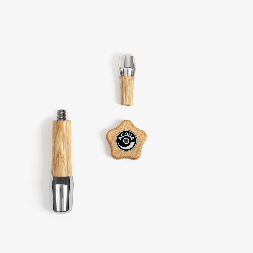 Wiedemann Griffset Holz ECM ohne Siebträgerköpfe