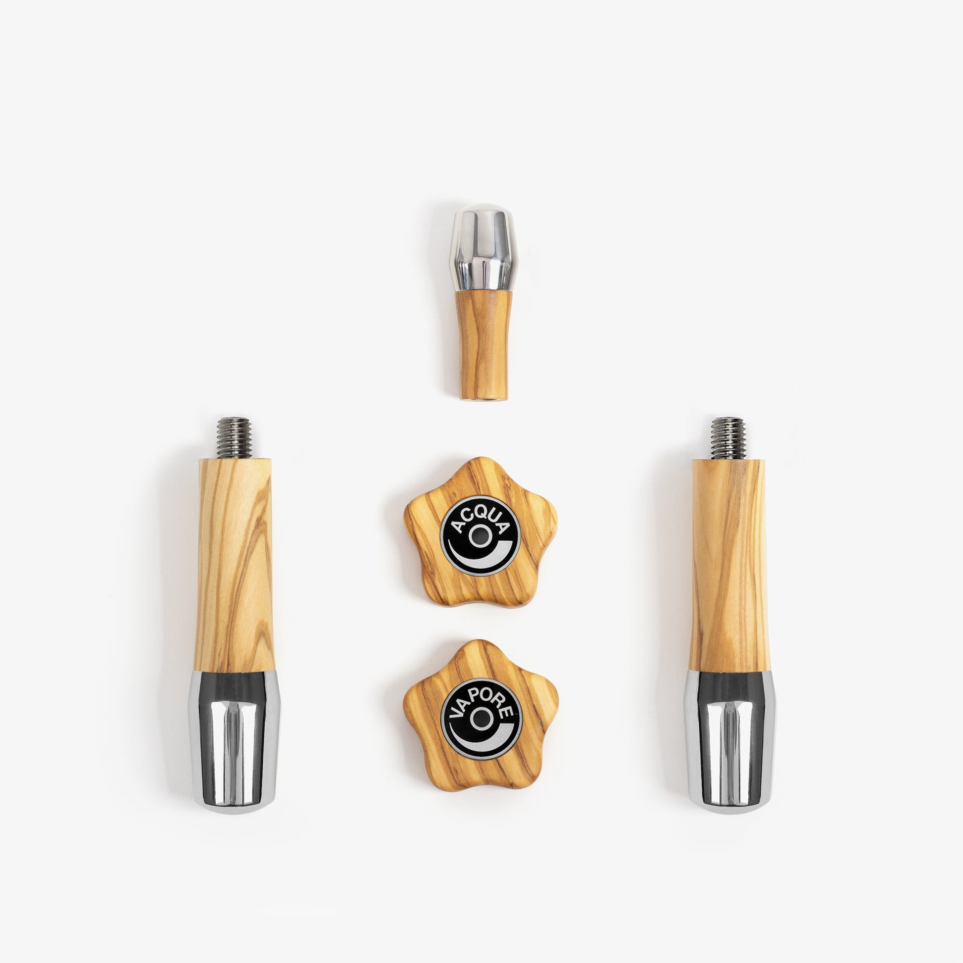 Wiedemann Griffset Holz ECM ohne Siebträgerköpfe - einmalig reduziert und nicht umtauschbar